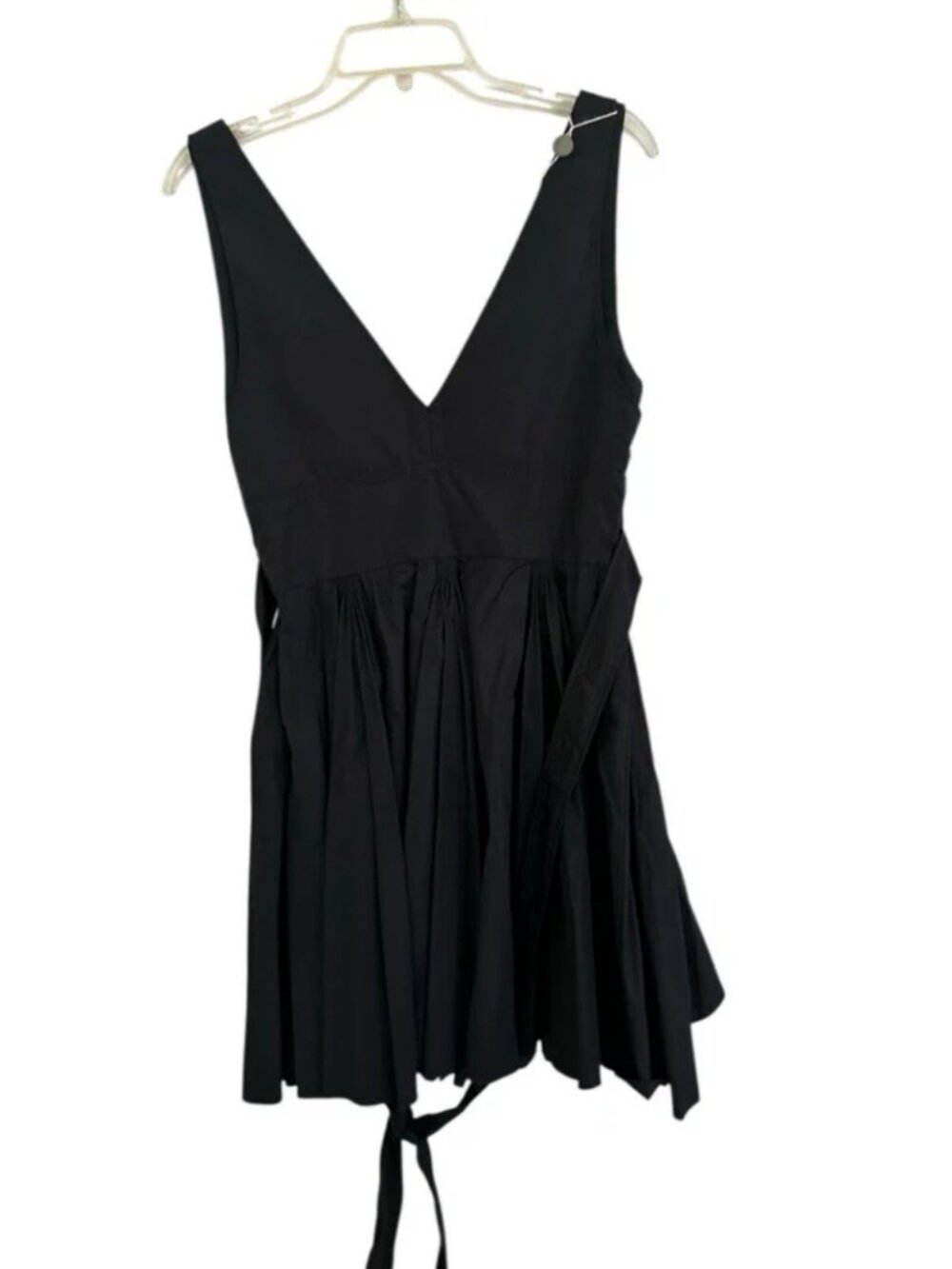 Giovanni Bedin Flare Mini Dress IT42 US6 Medium Pleated Made in Italy NWT $1451